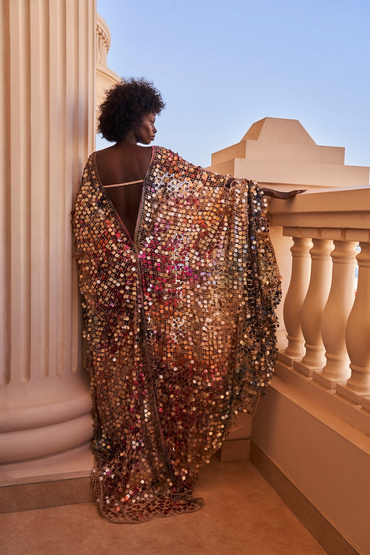 Woman DIVA KAFTAN Gold Sequin 2001881 | Sana Osmani