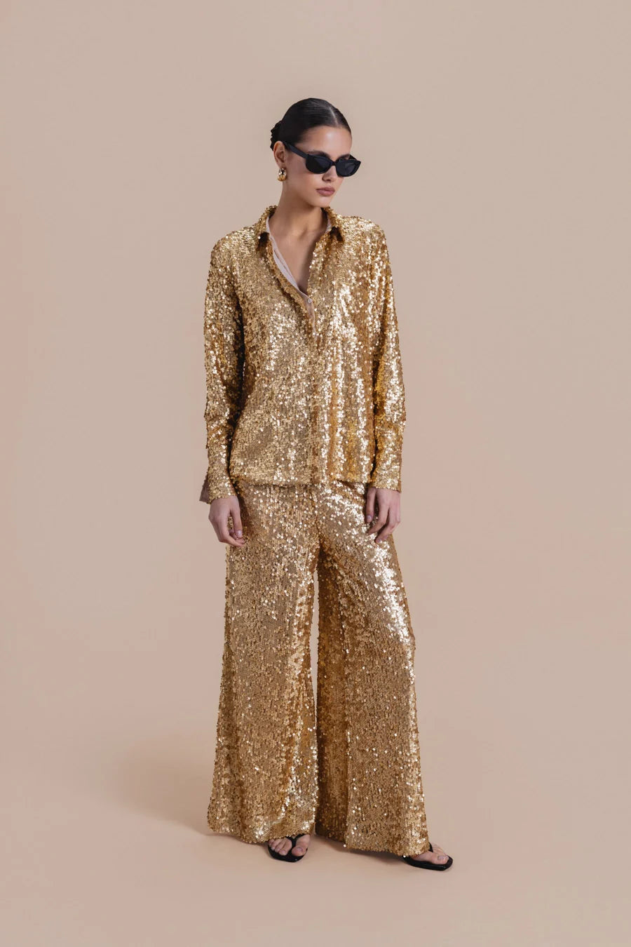 Woman Florian Long Sleeve Shirt Gold 2000947 | Sana Osmani
