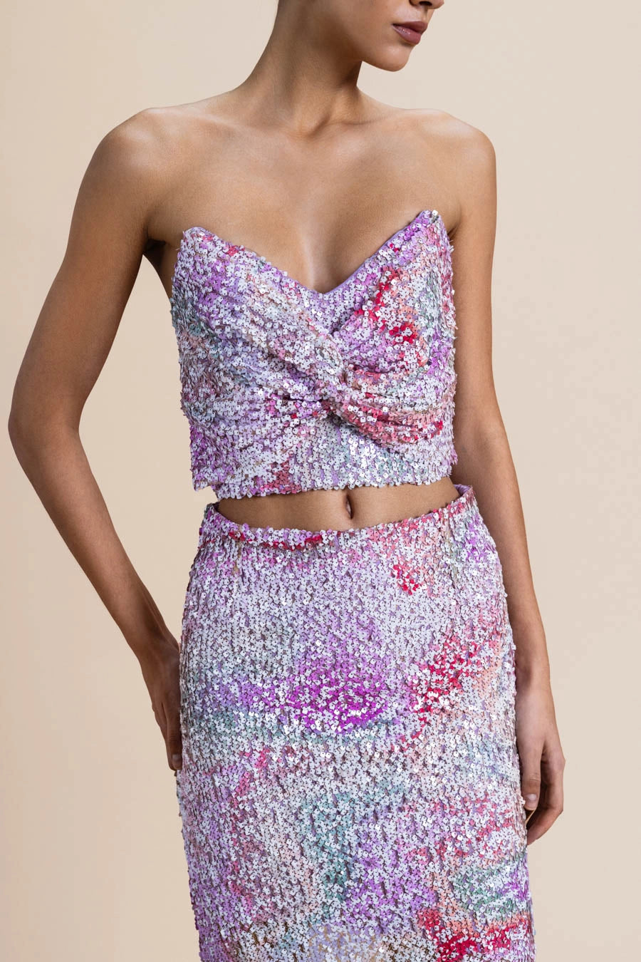 Woman Magenta Pencil Skirt Aqua 2001213 | Sana Osmani
