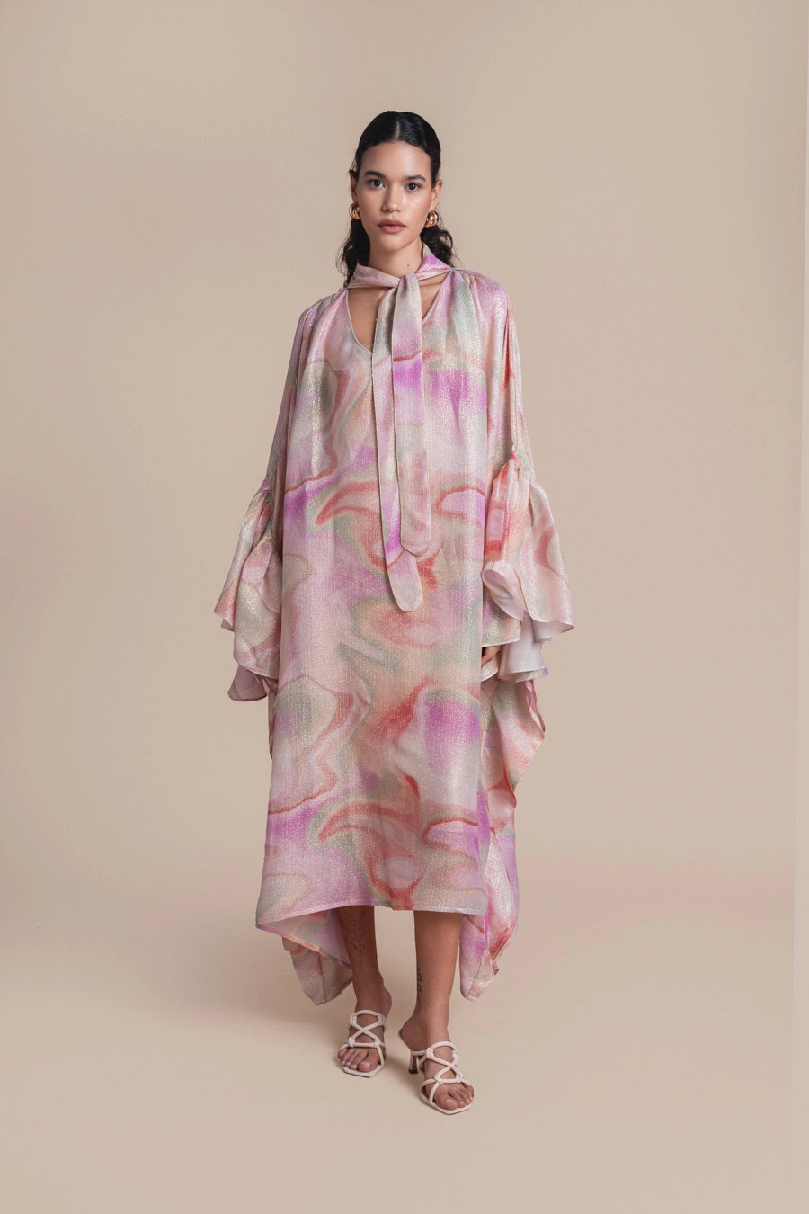 Woman MEGAN KAFTAN Gelato Shiny Silk 2001589 | Sana Osmani