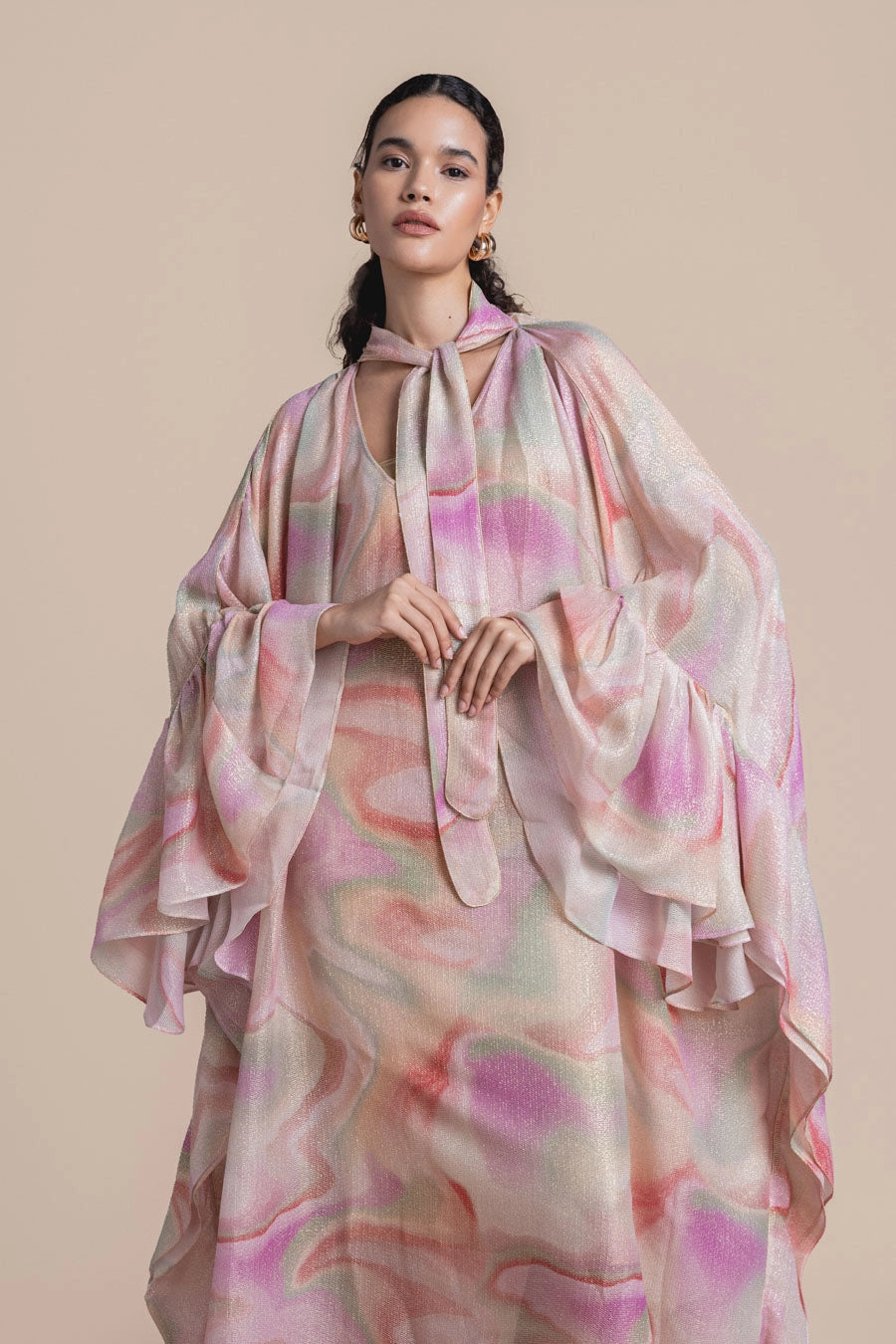 Woman MEGAN KAFTAN Gelato Shiny Silk 2001589 | Sana Osmani