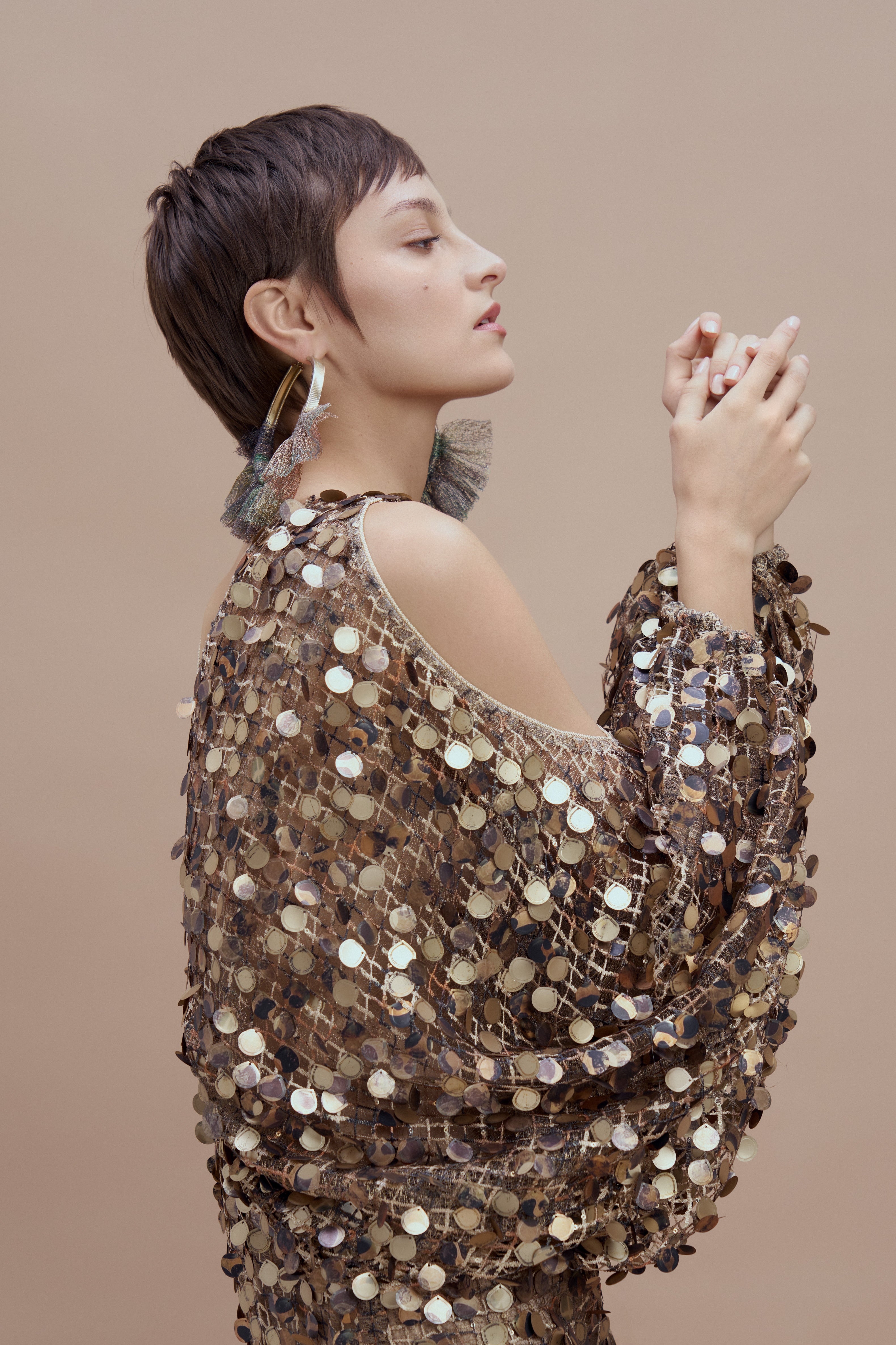 Woman MIMI SEQUIN DRESS Gold 2001902 | Sana Osmani