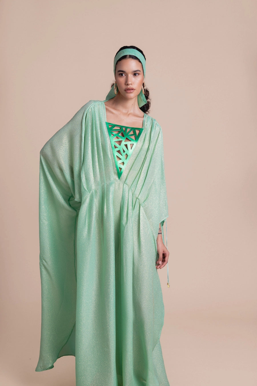 Woman Rhodes Kaftan Dress Aqua Green 2000999 | Sana Osmani