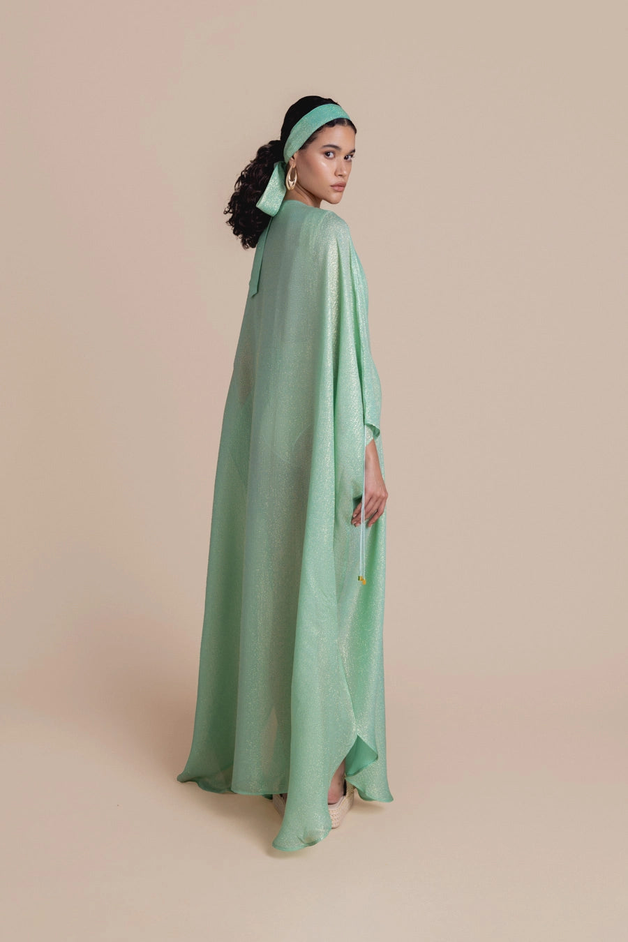 Woman Rhodes Kaftan Dress Aqua Green 2000999 | Sana Osmani