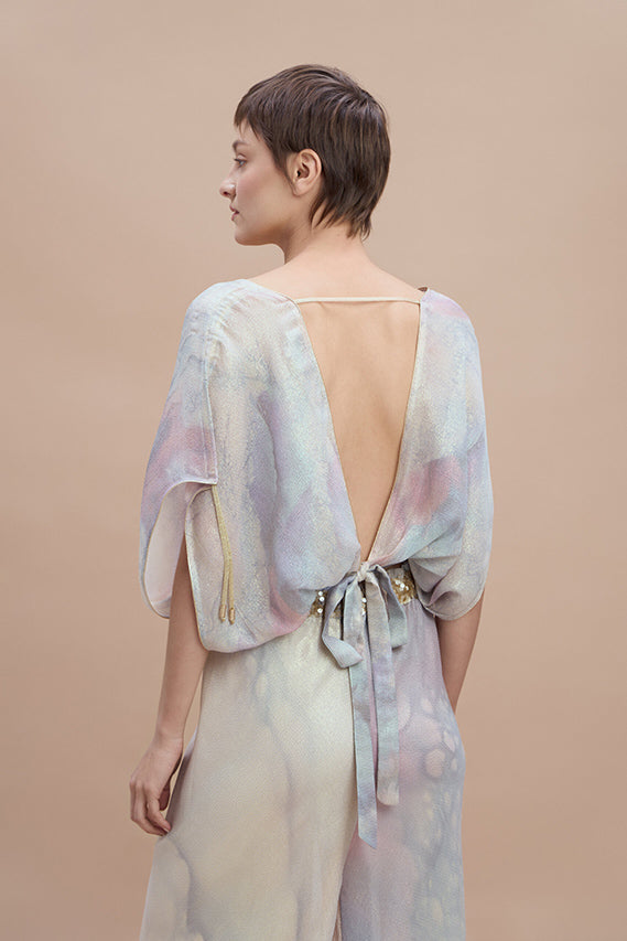 Woman SIA Shirt and Pants SET Mother Pearl 2001855 | Sana Osmani