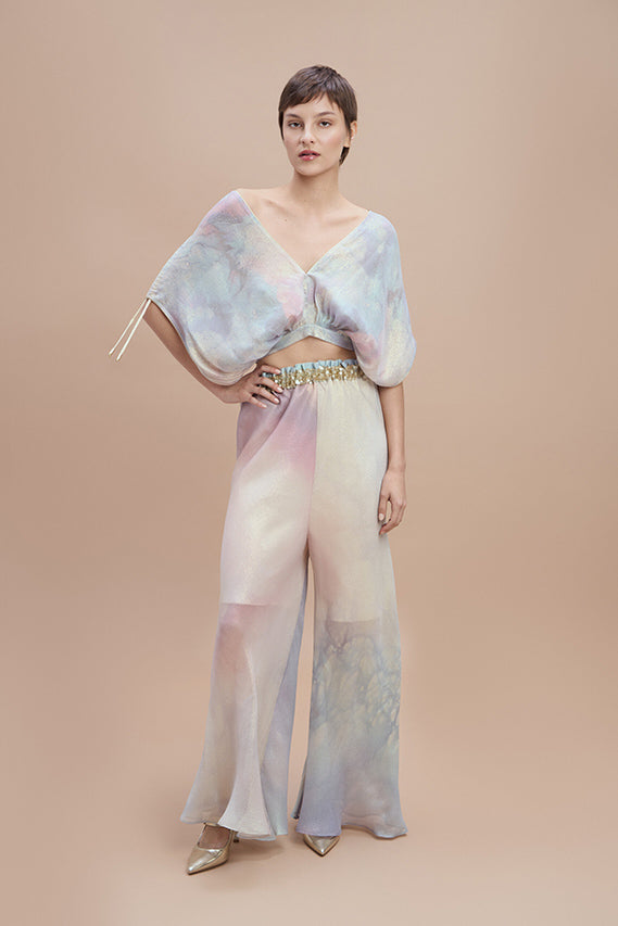 Woman SIA Shirt and Pants SET Mother Pearl 2001855 | Sana Osmani