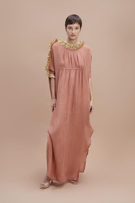 Woman ZELDA Kaftan NATURAL GOLD 2000369 | Sana Osmani