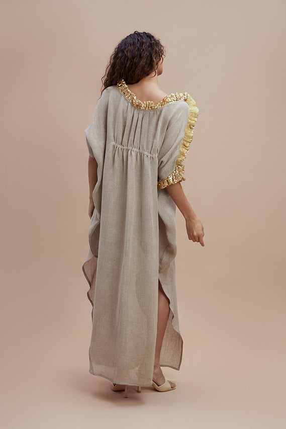 Woman ZELDA Kaftan NATURAL GOLD 2000369 | Sana Osmani