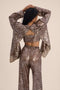ADELINE SEQUIN BLAZER AND PANTS SET