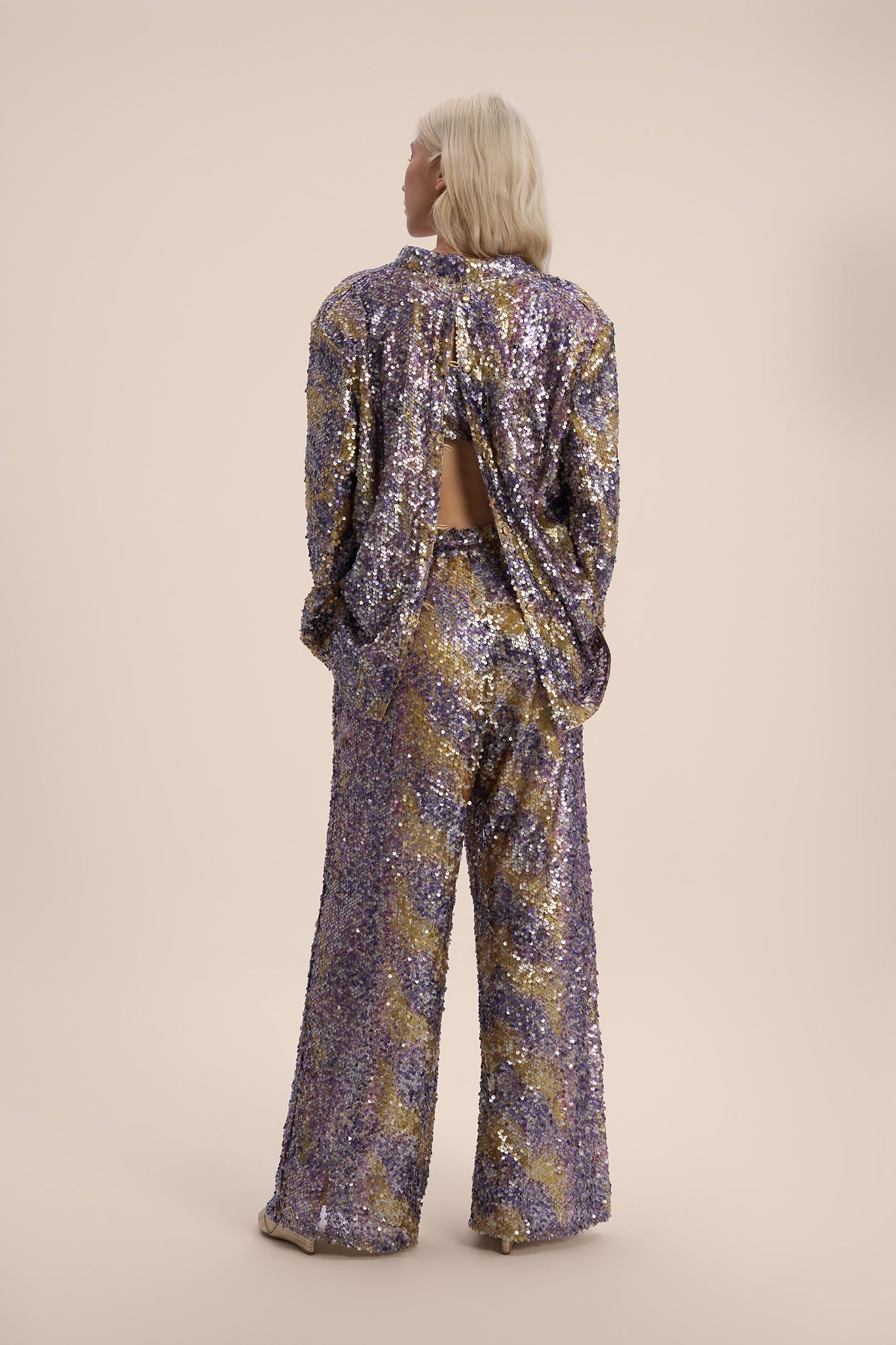 Woman ADELINE SEQUIN BRA TOP Rich Gold 2002623 | Sana Osmani