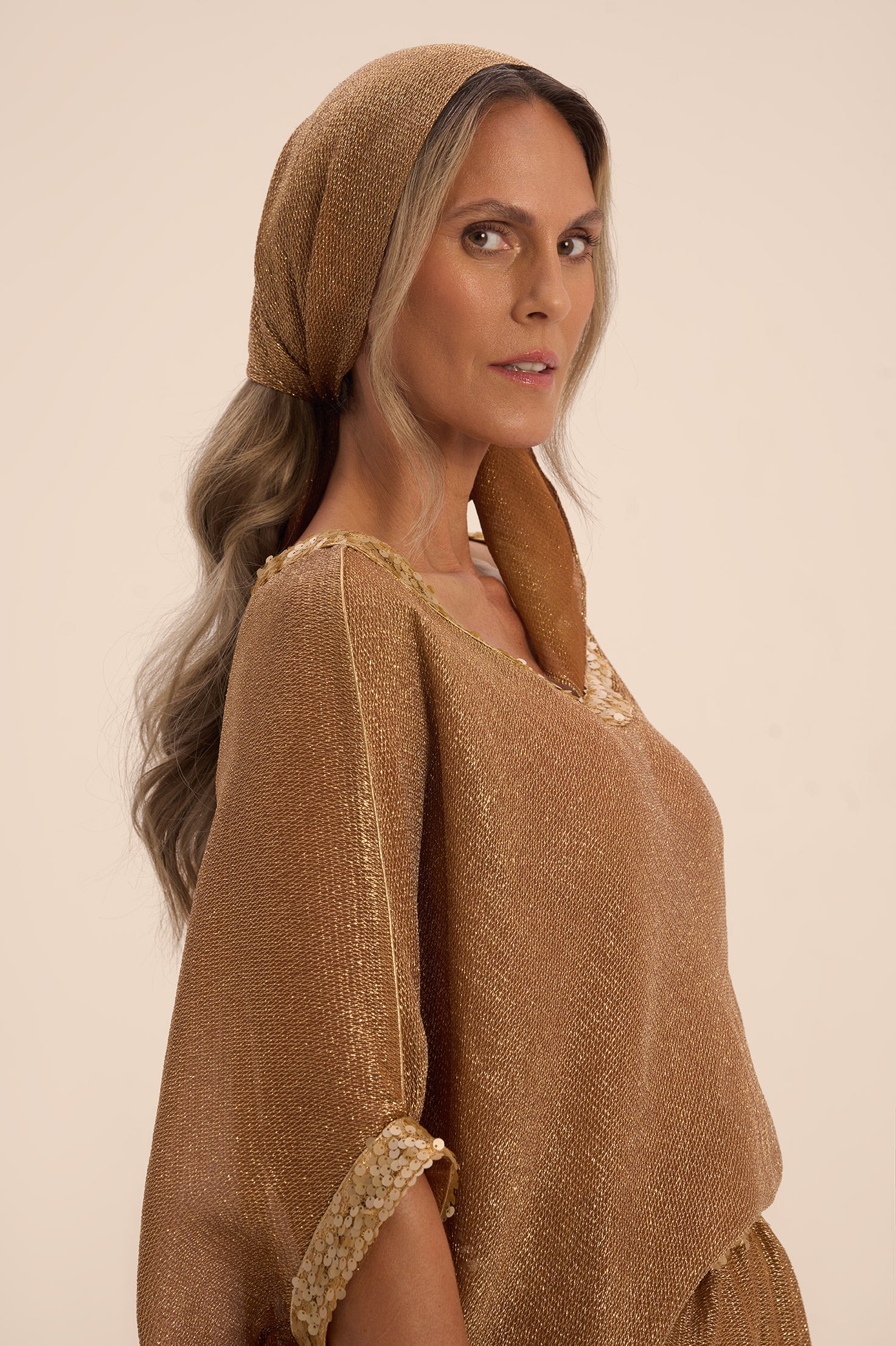 Woman AURA SILK BANDANA Toffee 2002771 | Sana Osmani