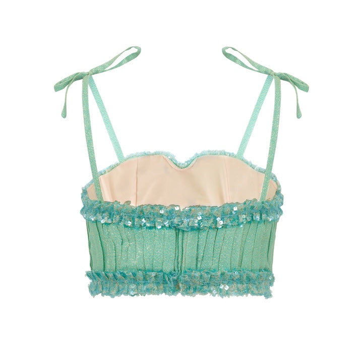 Woman AGOR BUSTIER TOP Aqua 2001136 | Sana Osmani