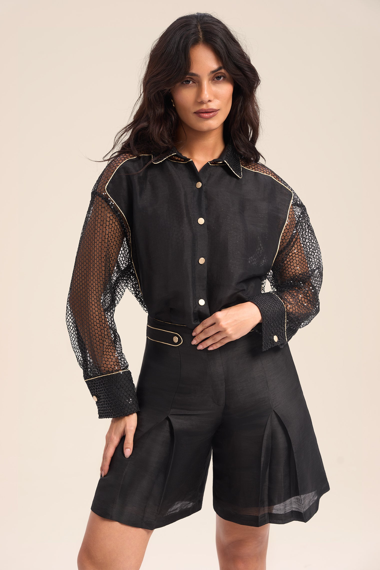 Woman ALBA LINSILK BERMUDA Vanilla 2003334 | Sana Osmani