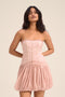 ARABELLA LINEN SILK MINI DRESS