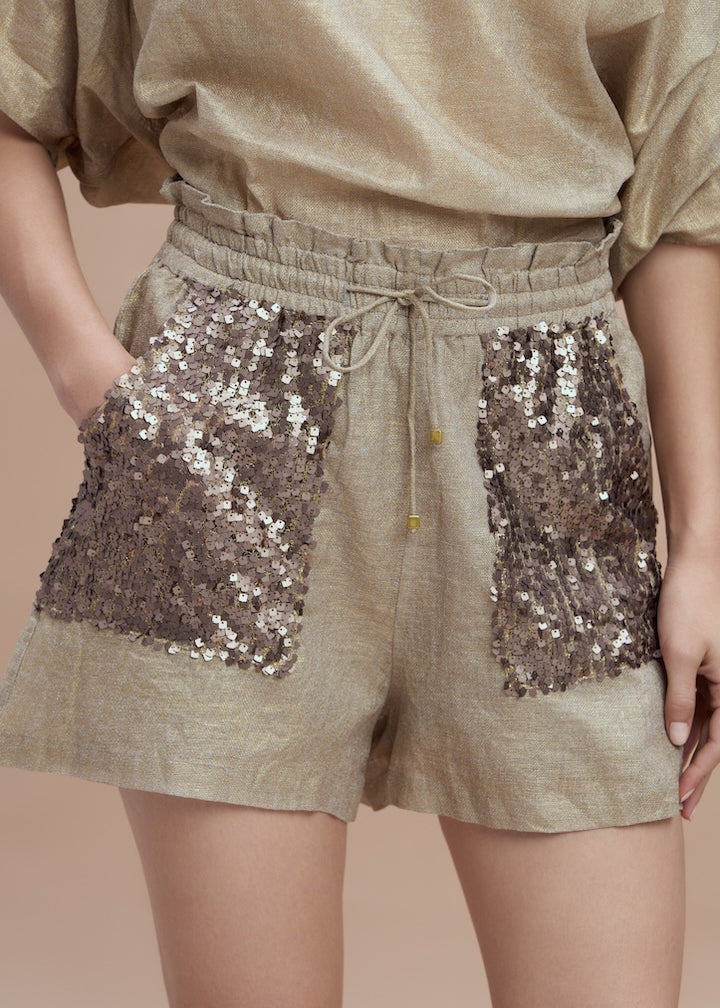 Woman Aster Shorts Natural Bronze 2000544 | Sana Osmani