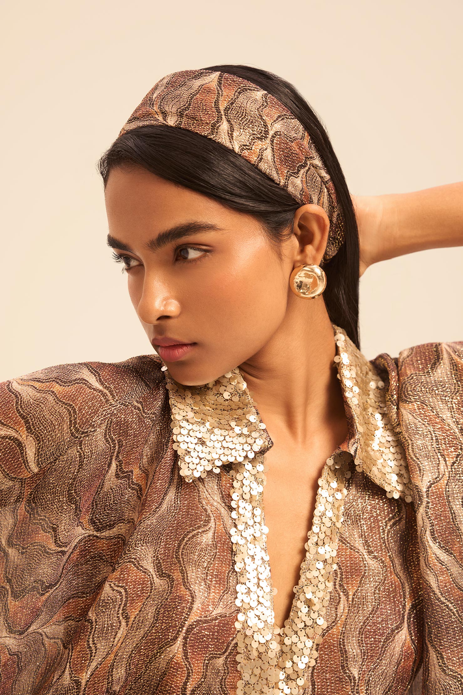 Woman AURA SILK BANDANA Toffee 2002771 | Sana Osmani