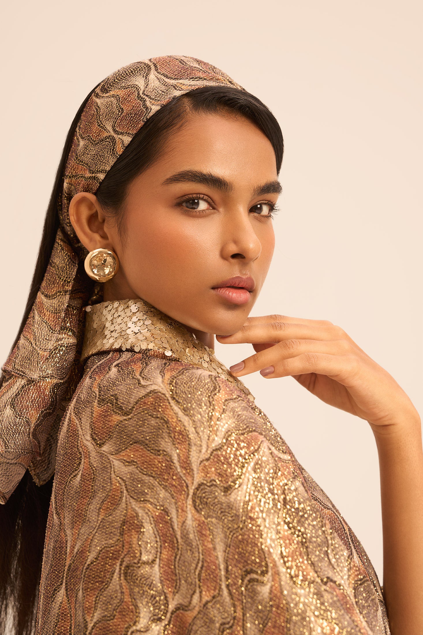Woman AURA SILK BANDANA Toffee 2002771 | Sana Osmani