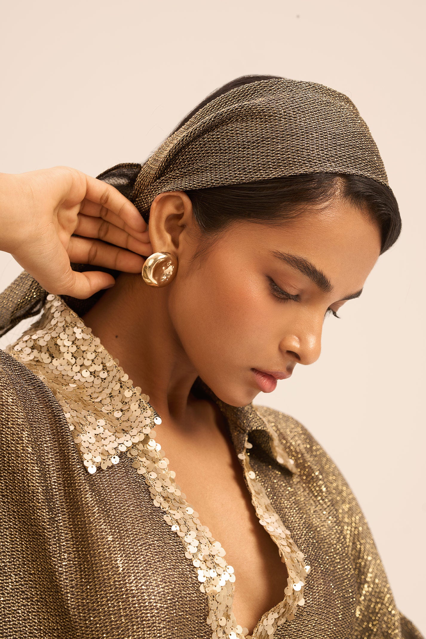 Woman AURA SILK BANDANA Toffee 2002771 | Sana Osmani