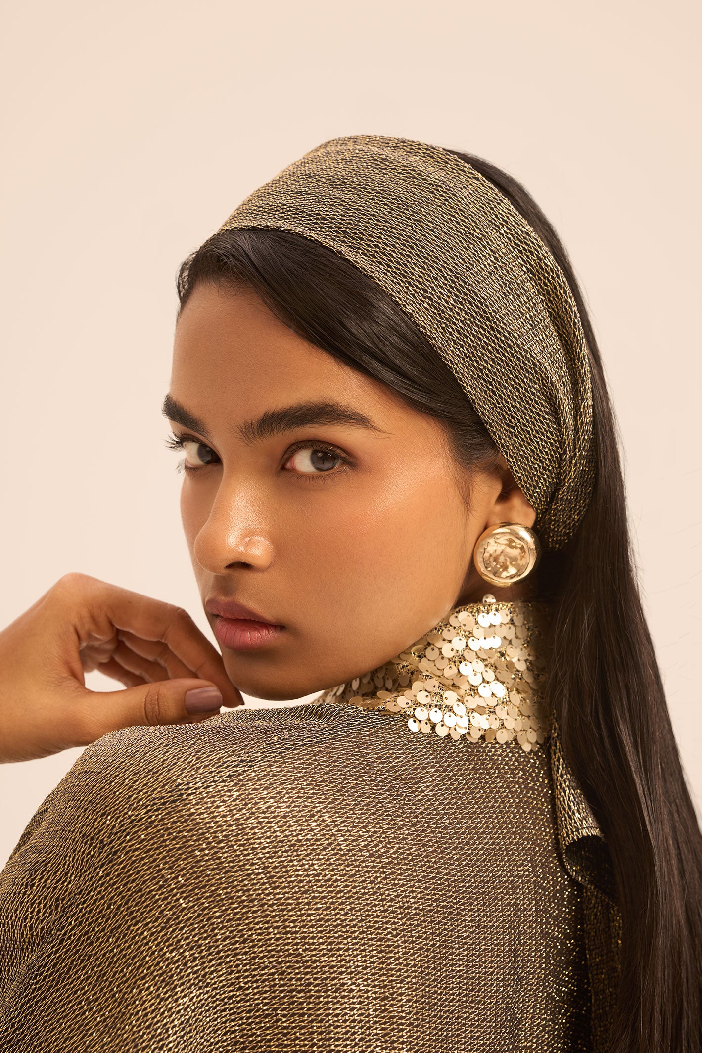 Woman AURA SILK BANDANA Toffee 2002771 | Sana Osmani