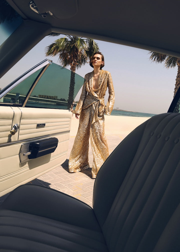 Woman Moira Wide Leg Pants Rich Gold 2001331 | Sana Osmani