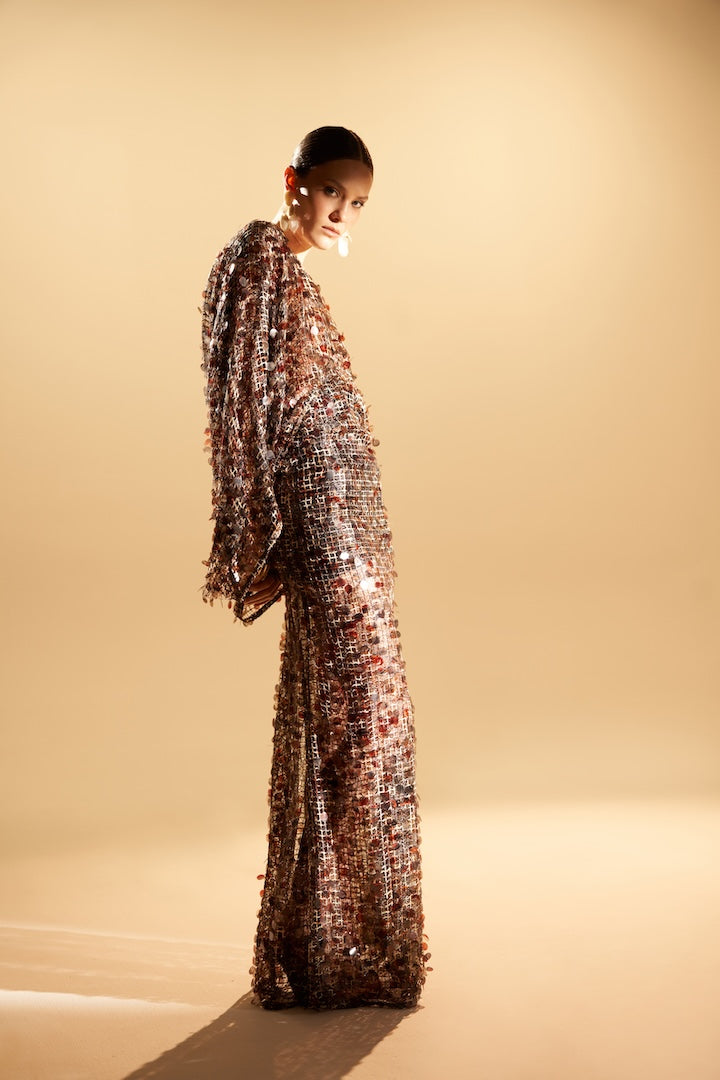 Woman فستان كارولينا بفتحة عنق قارب Leopez 2002636 | Sana Osmani