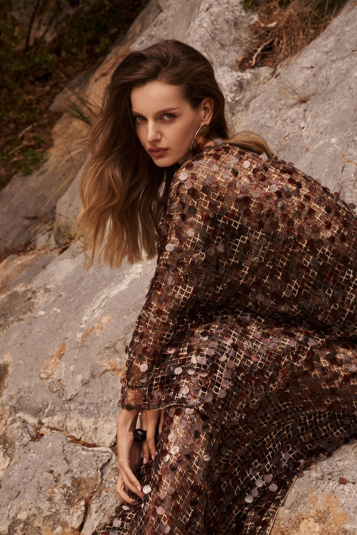 Woman CAROLINA BOAT NECKLINE DRESS Leopez 2002636 | Sana Osmani