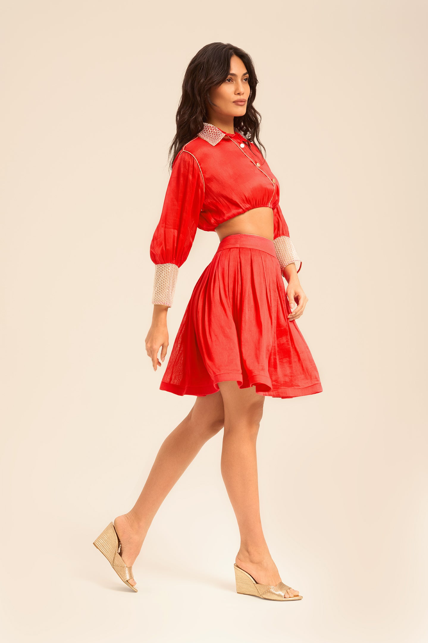 Woman DHALIA LINSILK TOP Vanilla 2003244 | Sana Osmani