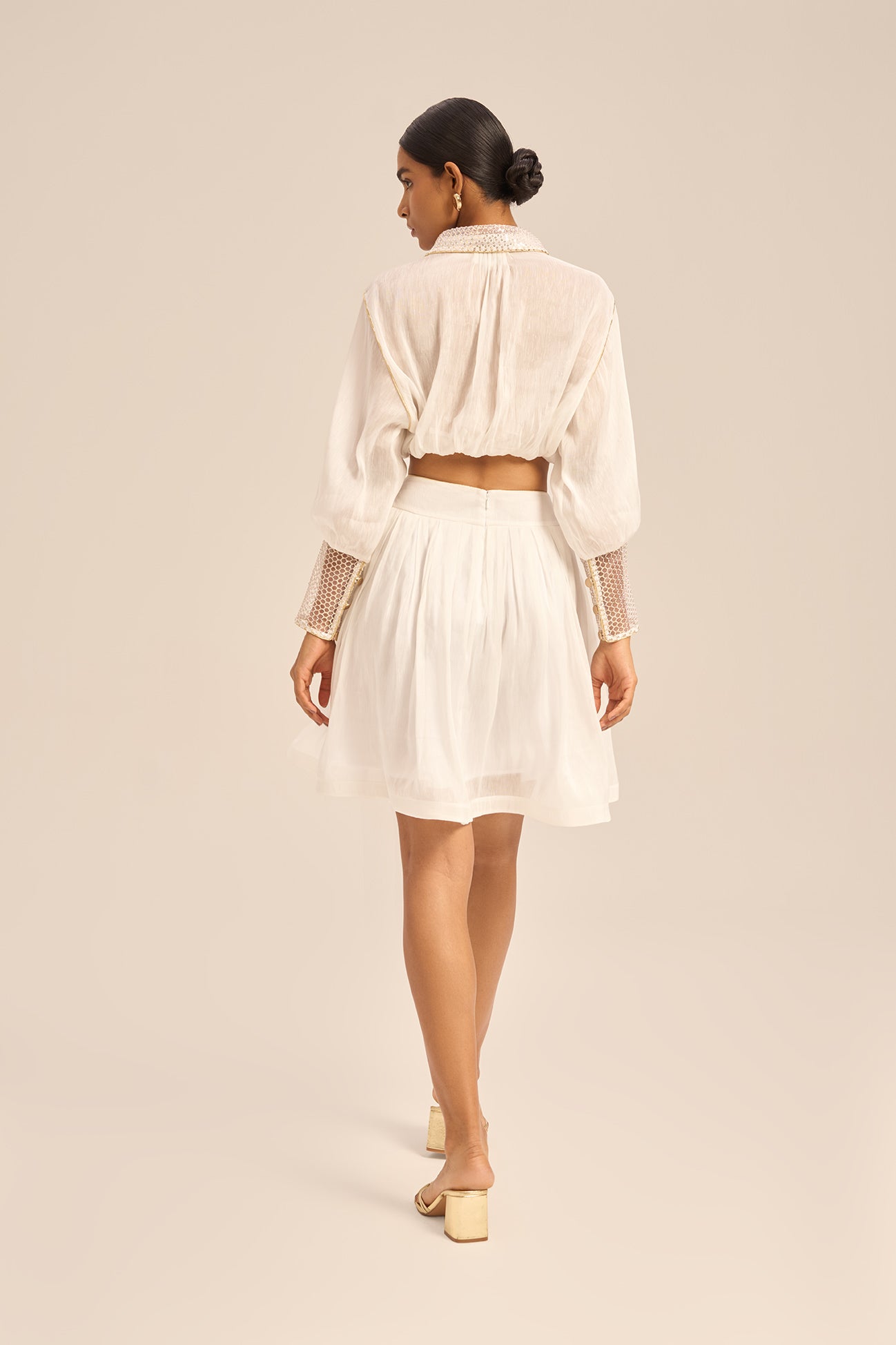 Woman DHALIA LINSILK TOP Vanilla 2003244 | Sana Osmani