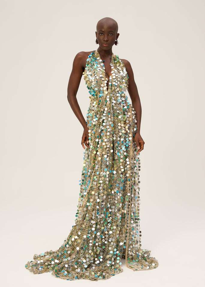 Woman DIVINA SEQUIN DRESS Gold 2002189 | Sana Osmani