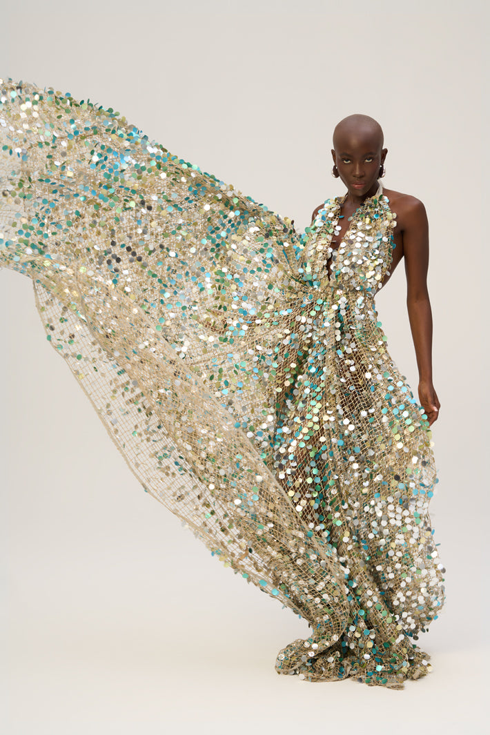 Woman DIVINA SEQUIN DRESS Gold 2002189 | Sana Osmani