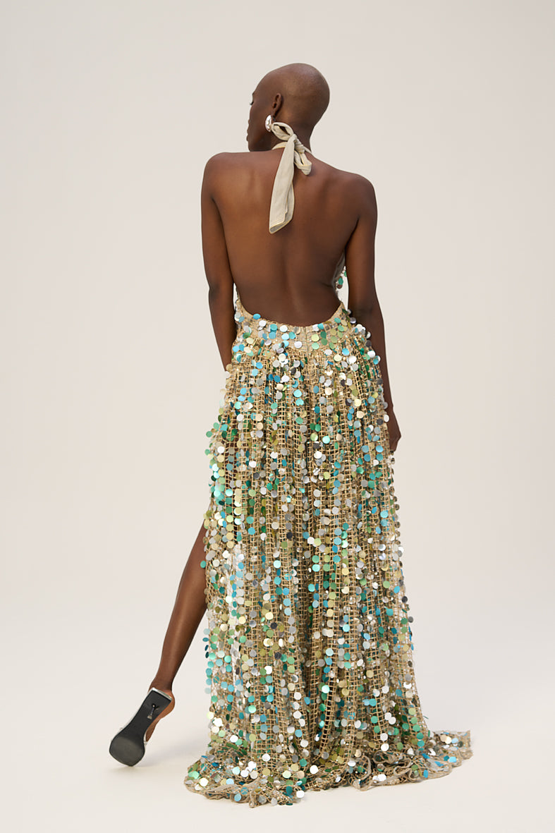 Woman DIVINA SEQUIN DRESS Gold 2002189 | Sana Osmani