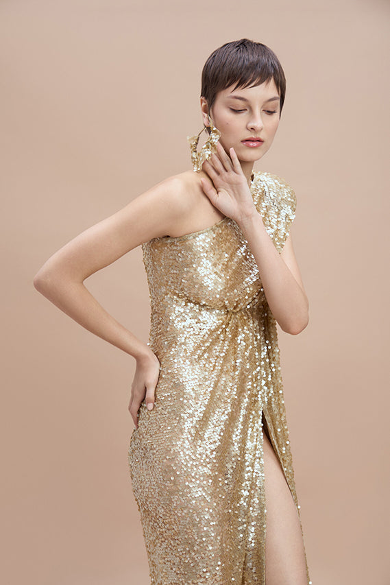 Woman Rich Gold GODDESS DRESS 2001737 | Sana Osmani Woman Rich Gold GODDESS DRESS 2001737 | Sana Osmani