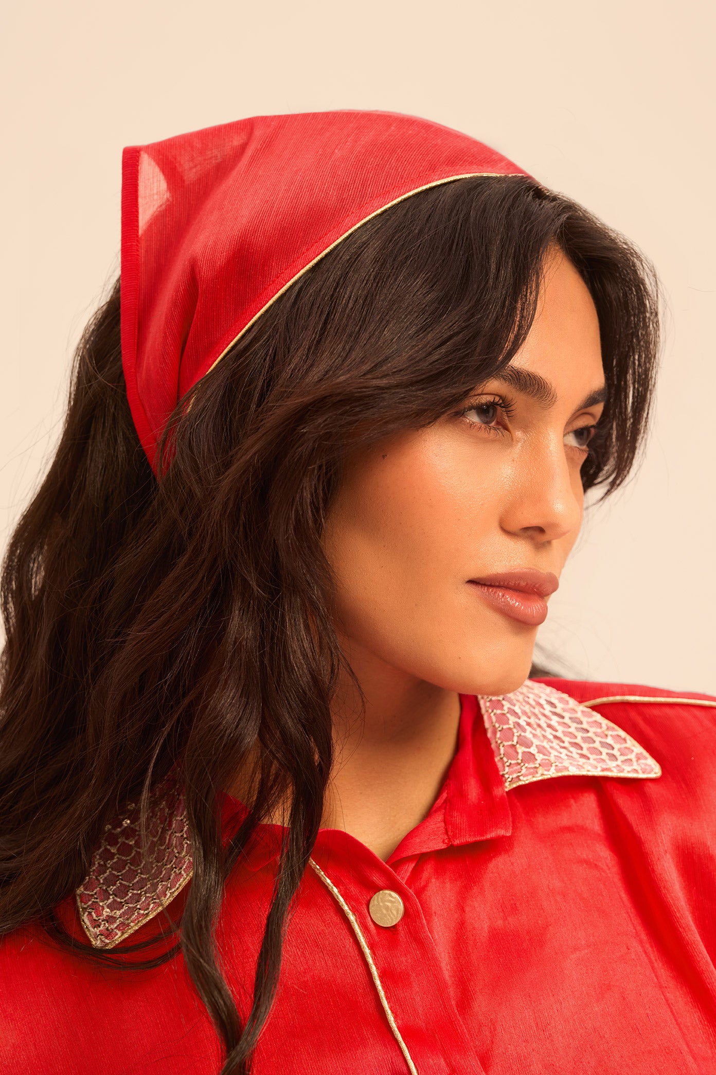 Woman HUJI LINSILK BANDANA Dalma Black 2002780 | Sana Osmani