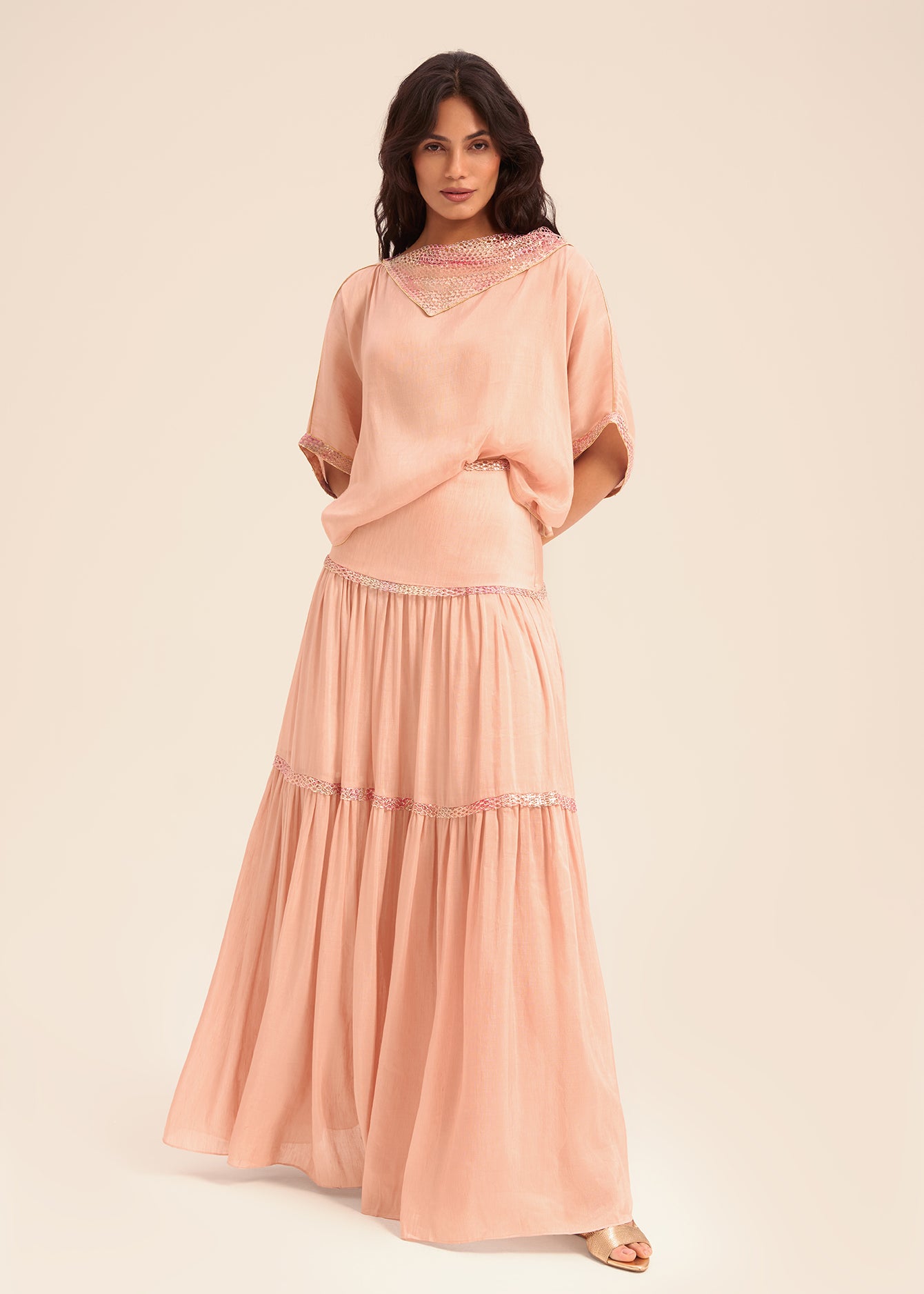 Woman JULIETTE LINSILK SKIRT Dalma Black 2003310 | Sana Osmani
