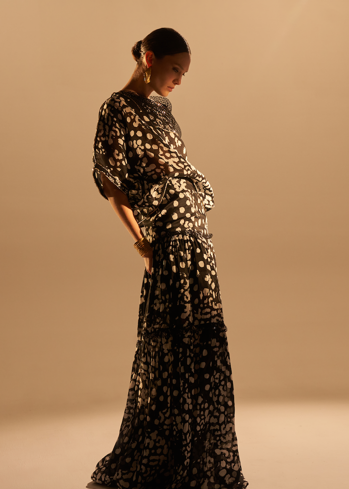 Woman JULIETTE LINSILK SKIRT Dalma Black 2003310 | Sana Osmani