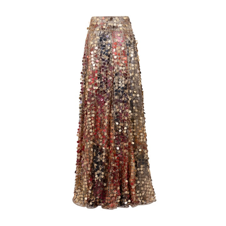 Woman KATRINA MAXI LENGTH SEQUIN SKIRT Leopez 2002523 | Sana Osmani