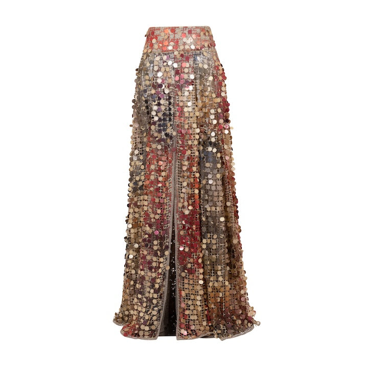Woman KATRINA MAXI LENGTH SEQUIN SKIRT Leopez 2002523 | Sana Osmani