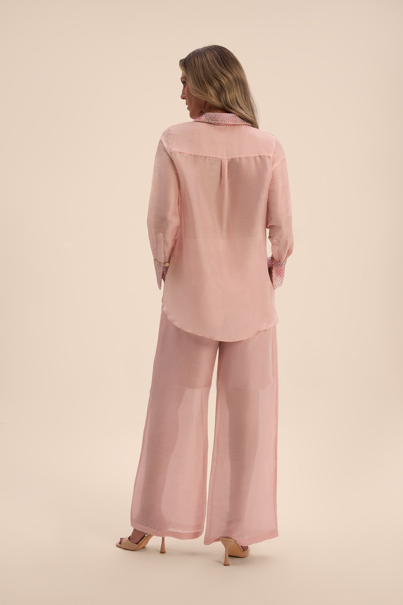 Woman LILOU LINSILK PANTS Blush 2003003 | Sana Osmani