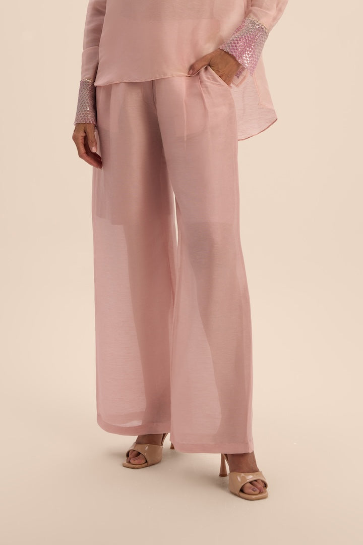 Woman LILOU LINSILK PANTS Blush 2003003 | Sana Osmani