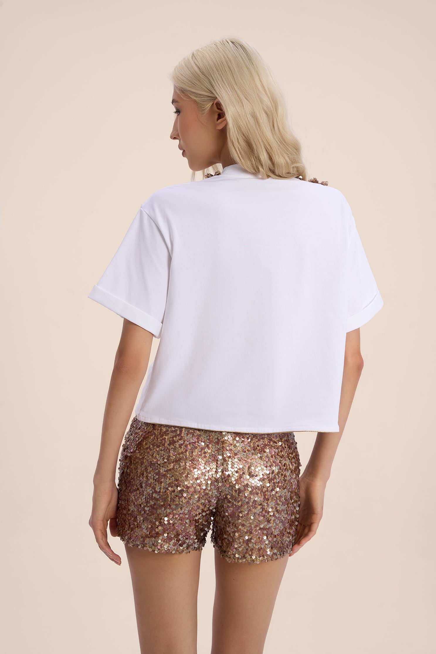Woman LUMI SEQUIN SHORTS Voilla 2002573 | Sana Osmani