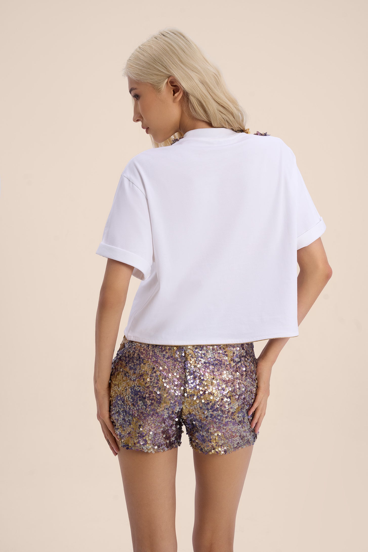 Woman LUMINE COTTON T-SHIRT Voilla 2002603 | Sana Osmani