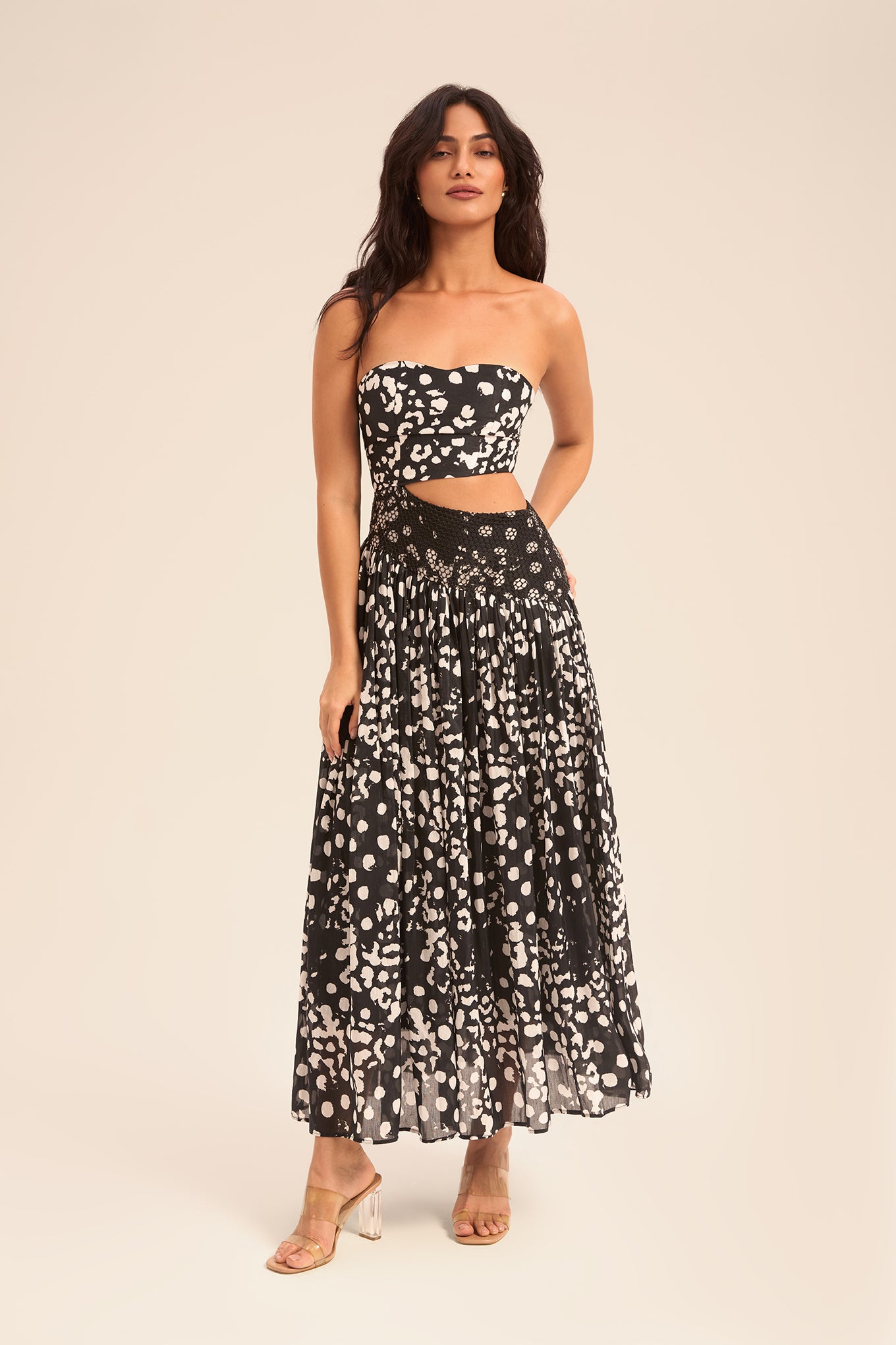 Woman LENORA LONG LENGTH LINSILK DRESS Blush 2003157 | Sana Osmani