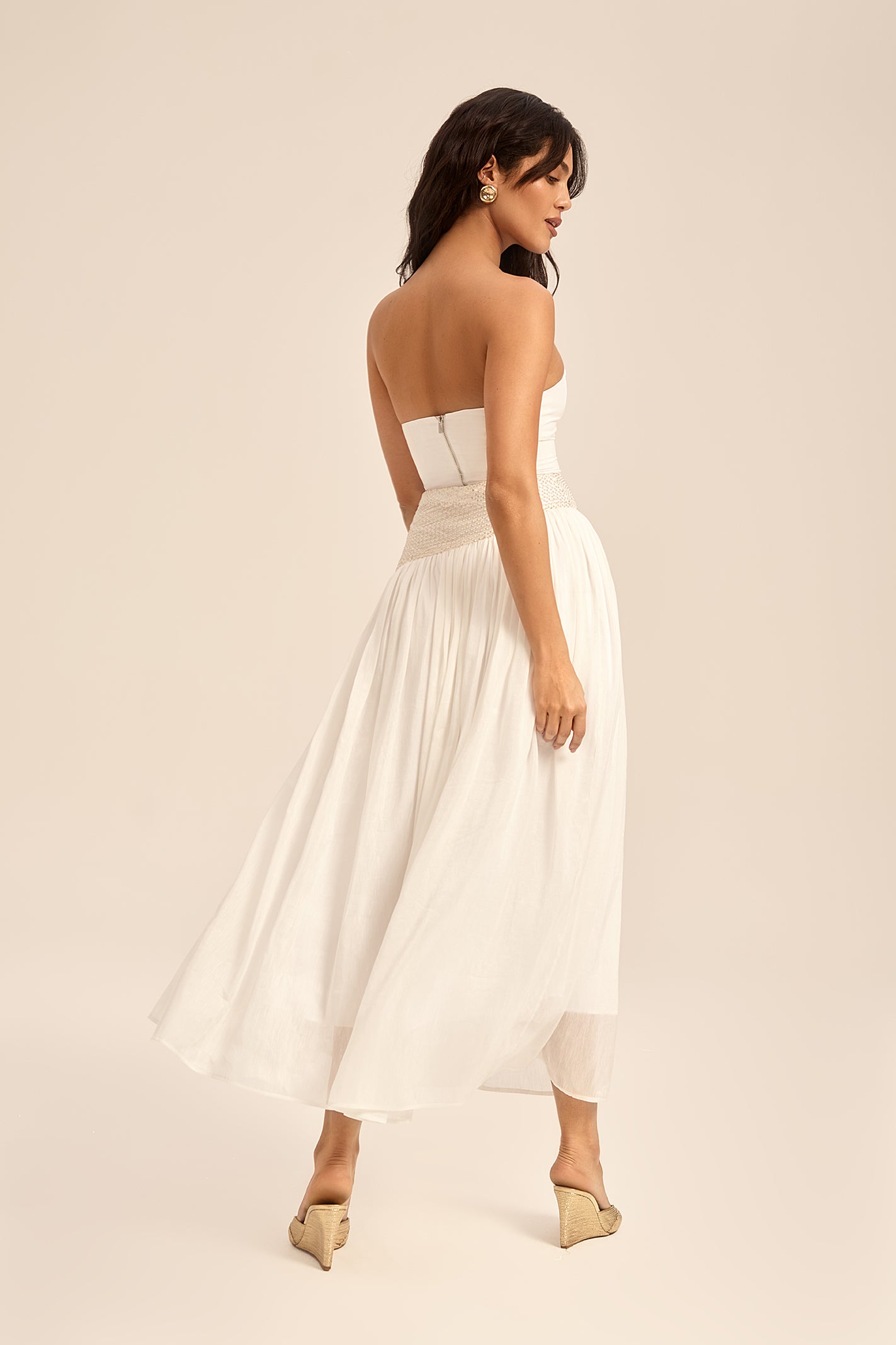 Woman LENORA LONG LENGTH LINSILK DRESS Blush 2003157 | Sana Osmani