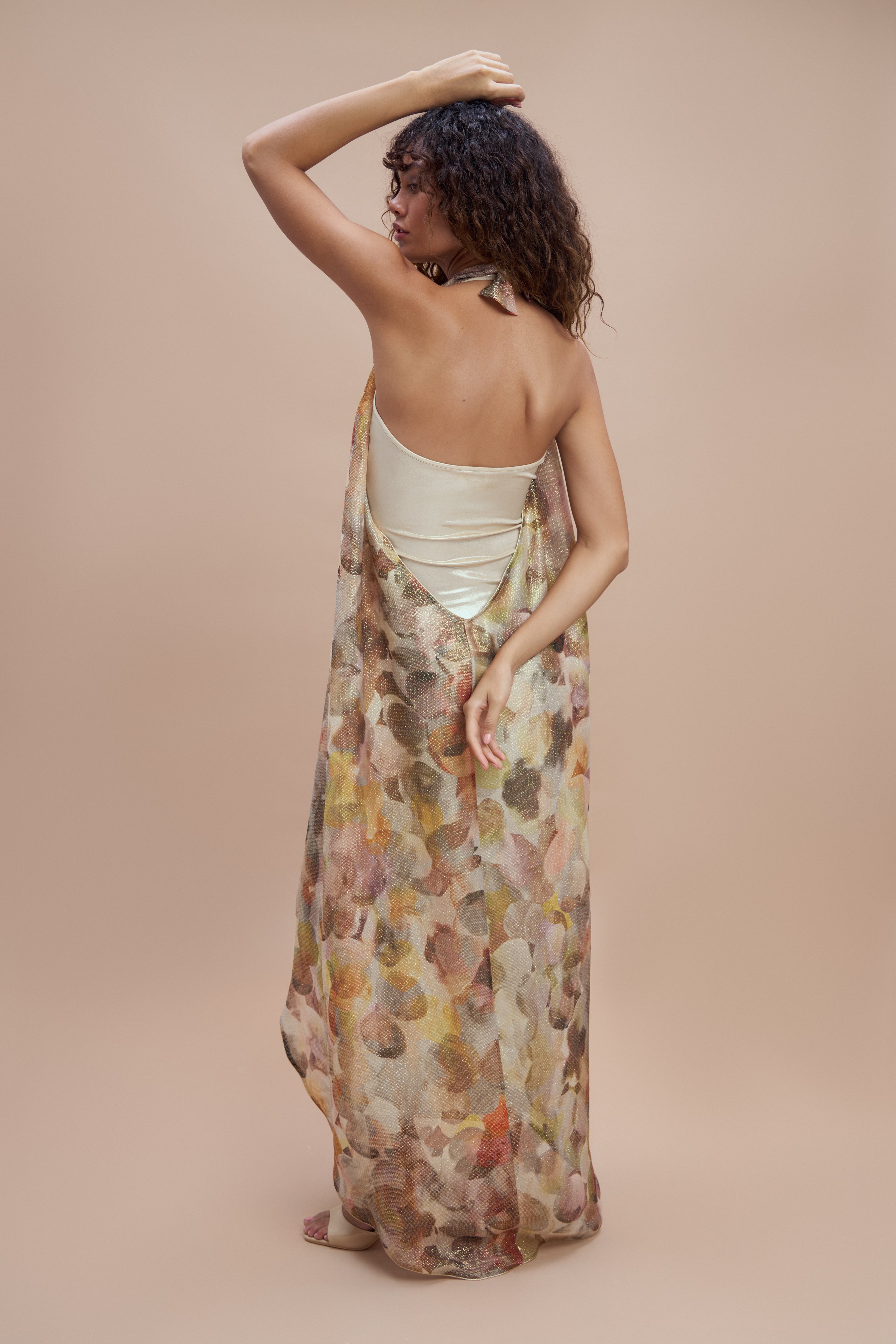 lila silk dress Donde Esteban - Lila Silk Lace Dress