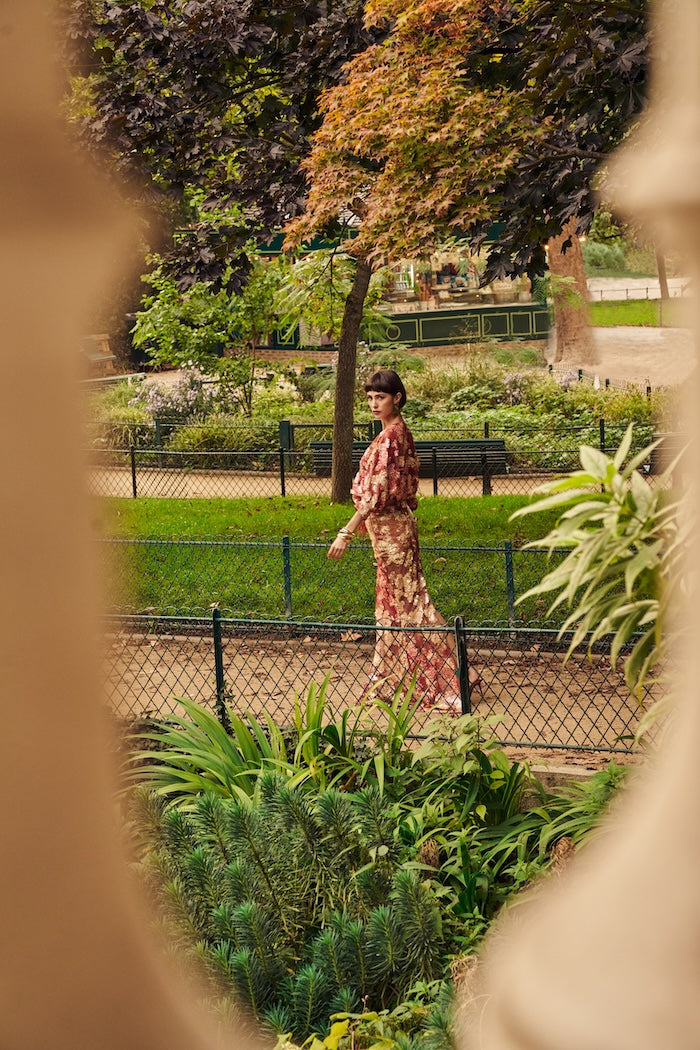 Woman LUSTRE SEQUIN SKIRT Gold 2002745 | Sana Osmani