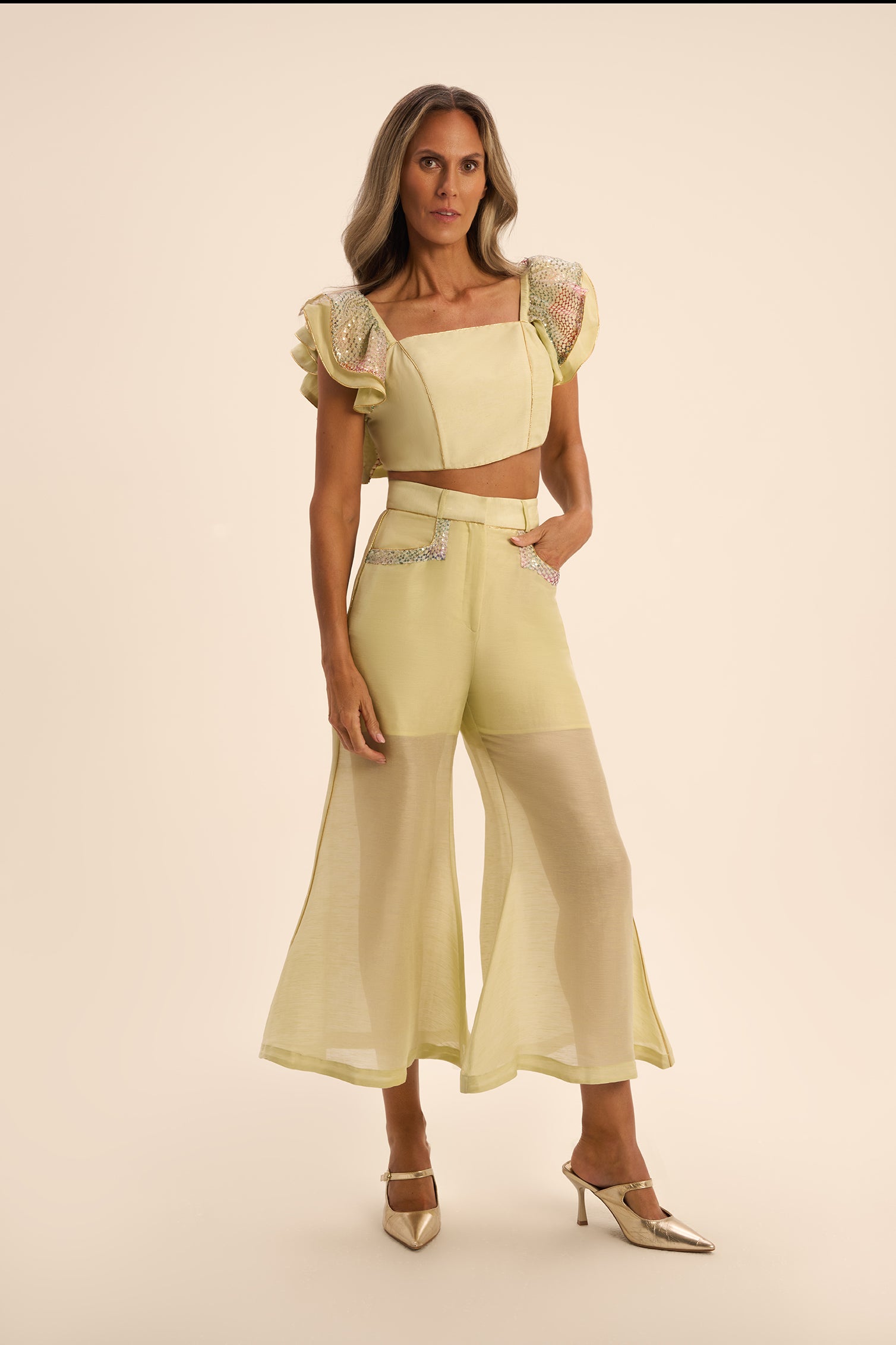 Woman MILI TOP AND PANTS SET Fuchsia 2002356 | Sana Osmani