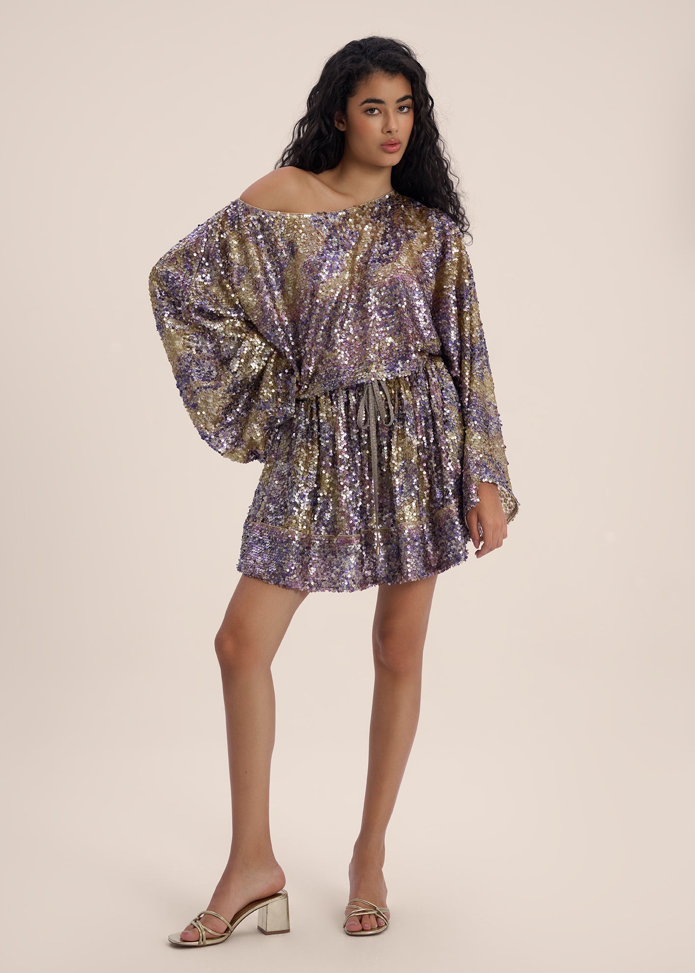 Woman NOIRE SEQUIN  MINI SKIRT Macchiato 2002730 | Sana Osmani