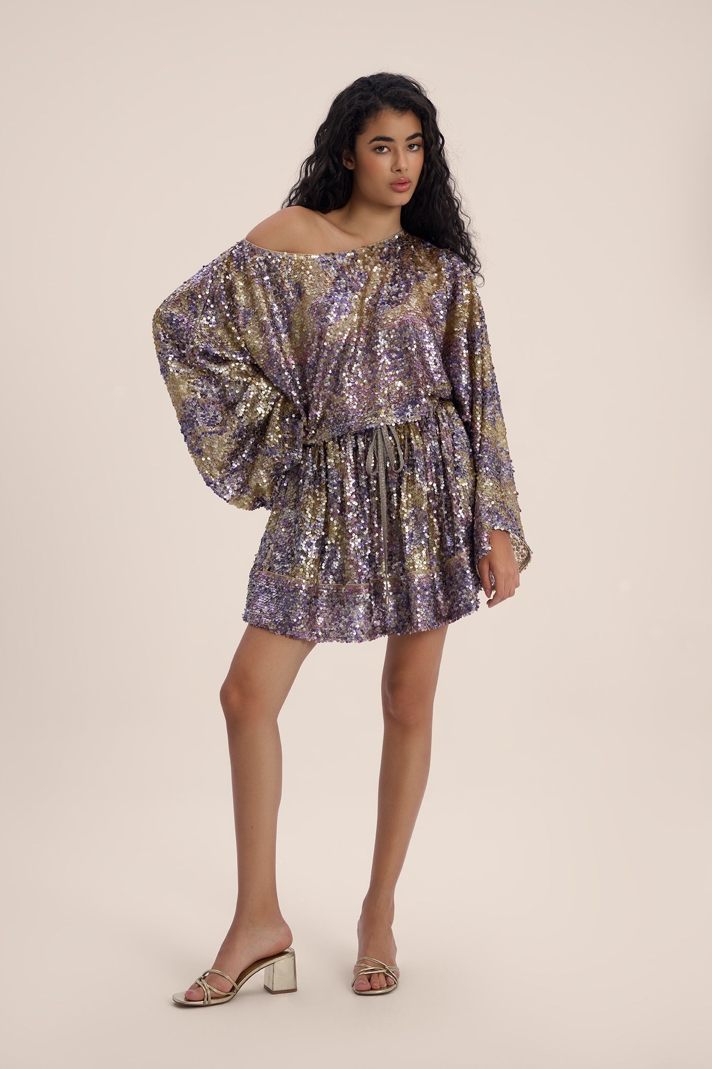 Woman NOIRE SEQUIN  MINI SKIRT Macchiato 2002730 | Sana Osmani