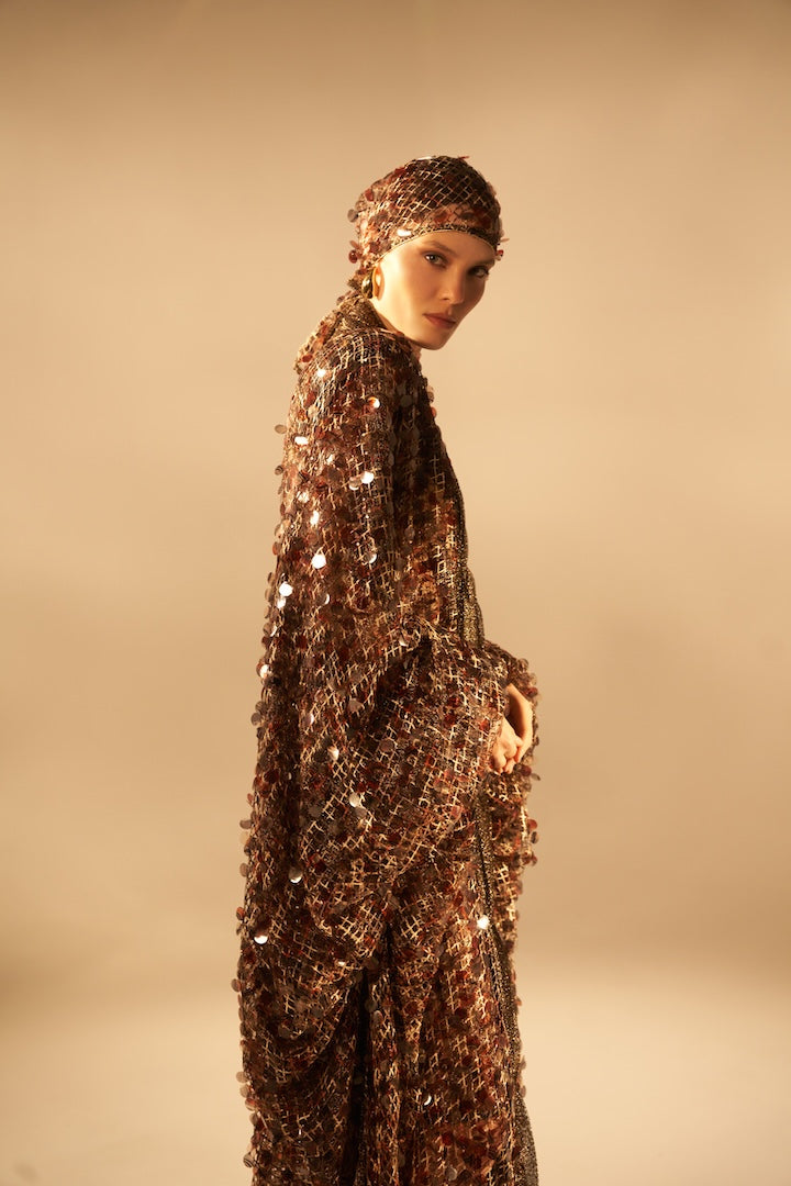 Woman كافتان أورييل سكين بتصميم ياقة على شكل V Leopez 2002863 | Sana Osmani