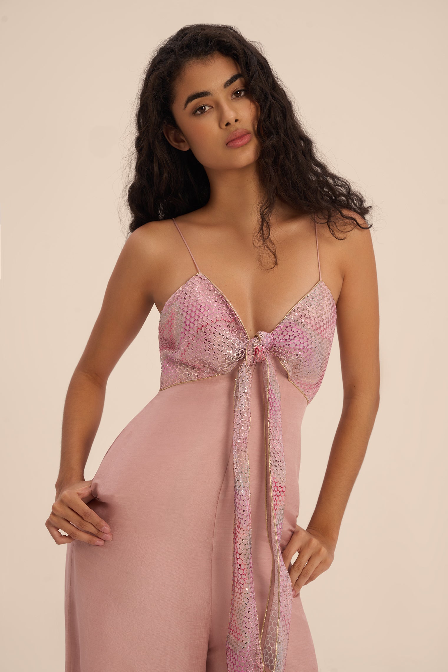 Woman PAPAVERO LINKSILK JUMPSUIT Blush 2002973 | Sana Osmani